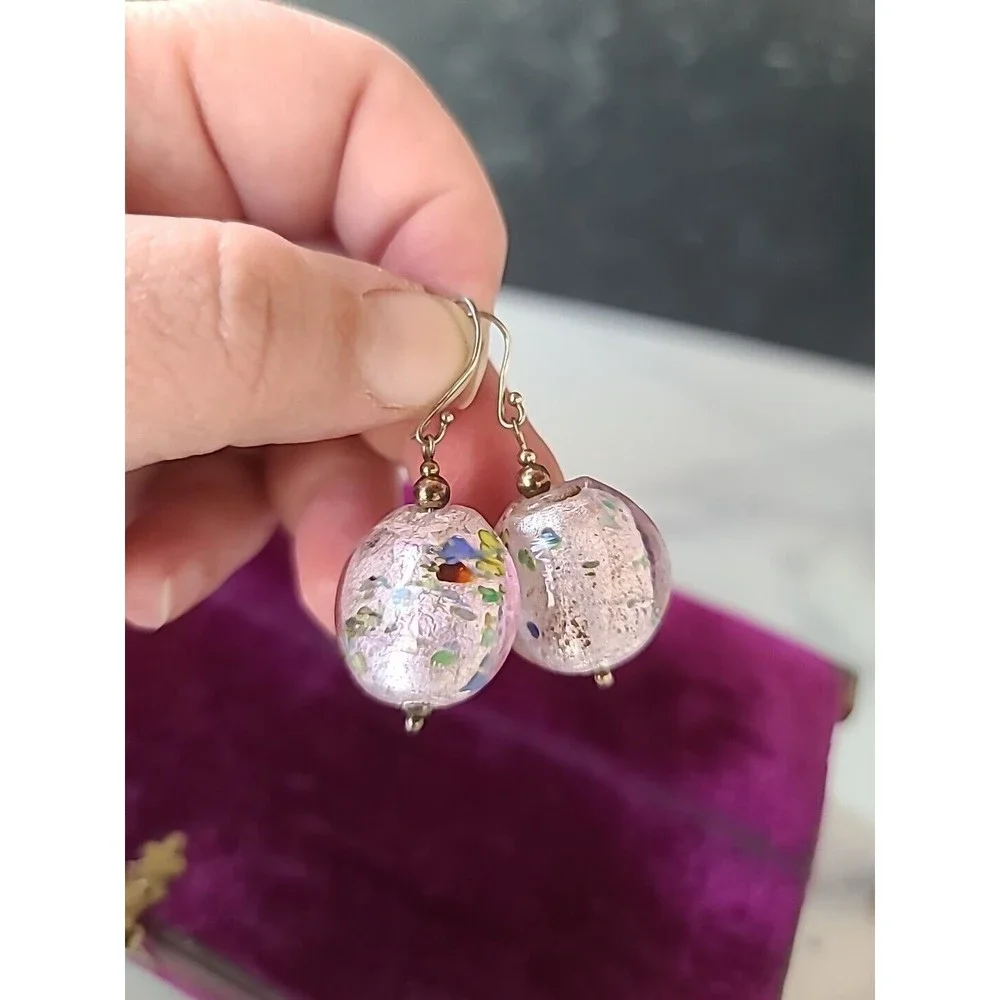 Vintage Sterling Silver Dangling Pierced Earrings, NWT - Picture 4 of 10